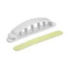 Schneider Electric - 5x Kabelfeste til bord-hvit Kabel samlere - Hvit - Kabelk