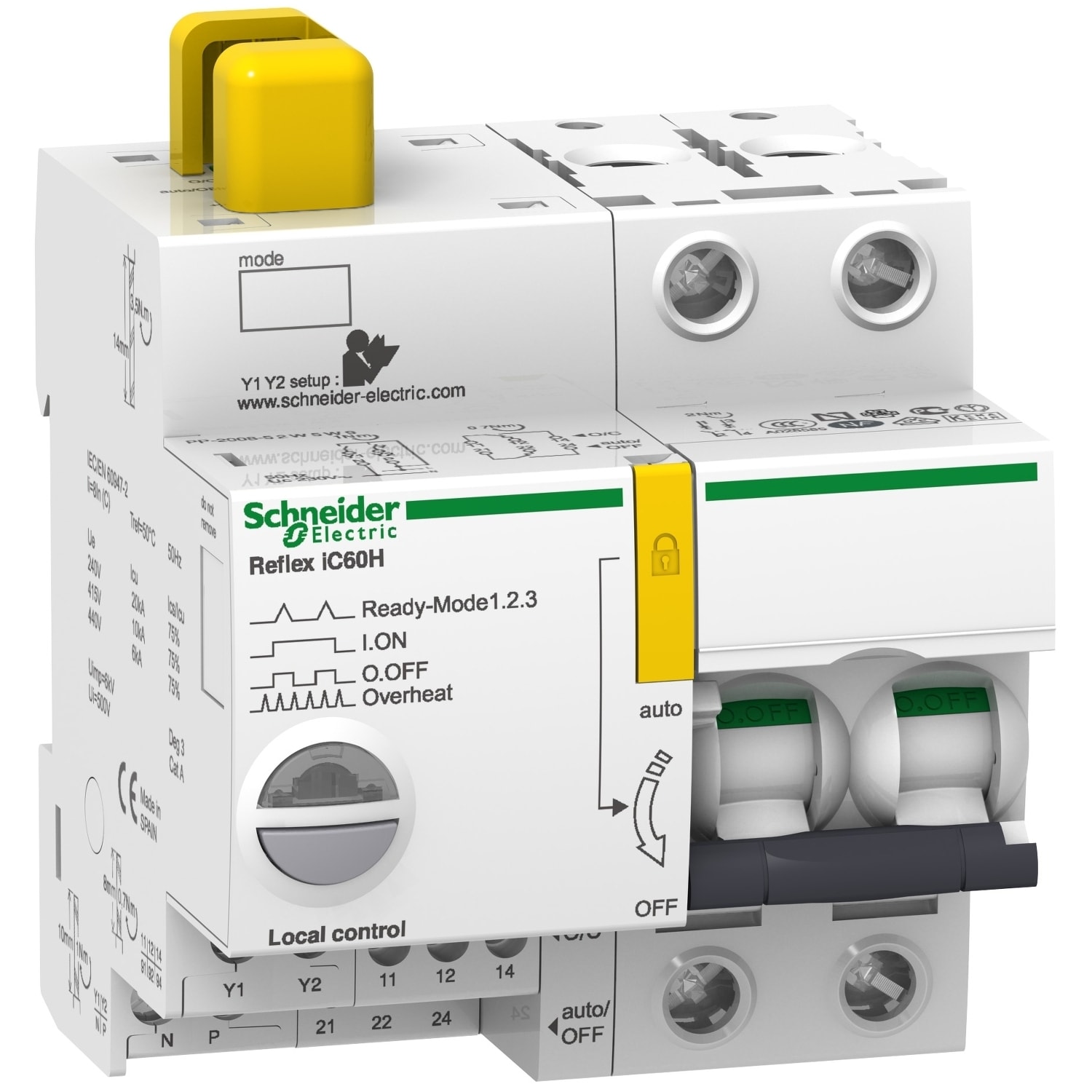 Schneider Electric - A9C65210 Kont. m vern Reflex 2P 10A/C