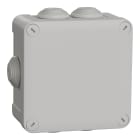 Schneider Electric - Mureva Box, boite de dérivation IP55 + embouts 105x105x55, gris