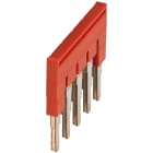 Schneider Electric - Lask 5 pol for 4mm² - rød