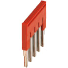 Schneider Electric - Lask 5 pol for 2,5mm² - rød