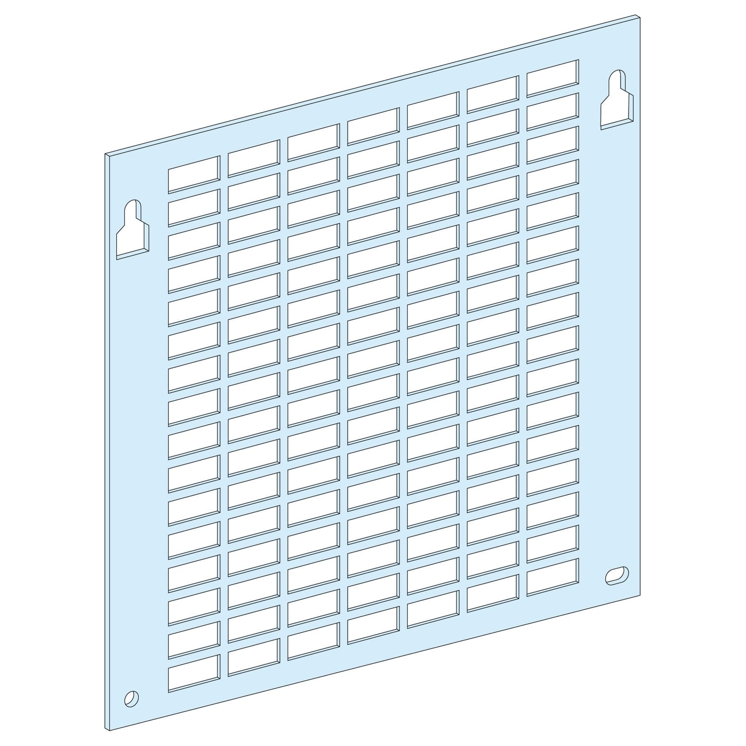Schneider Electric - Mont.plate-hullet-flat-4mod.- LVS03170