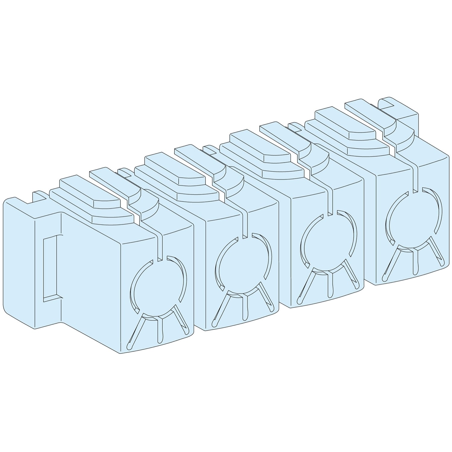 Schneider Electric - Deksel-IPxxB-Linergy BW-8stk LVS04150