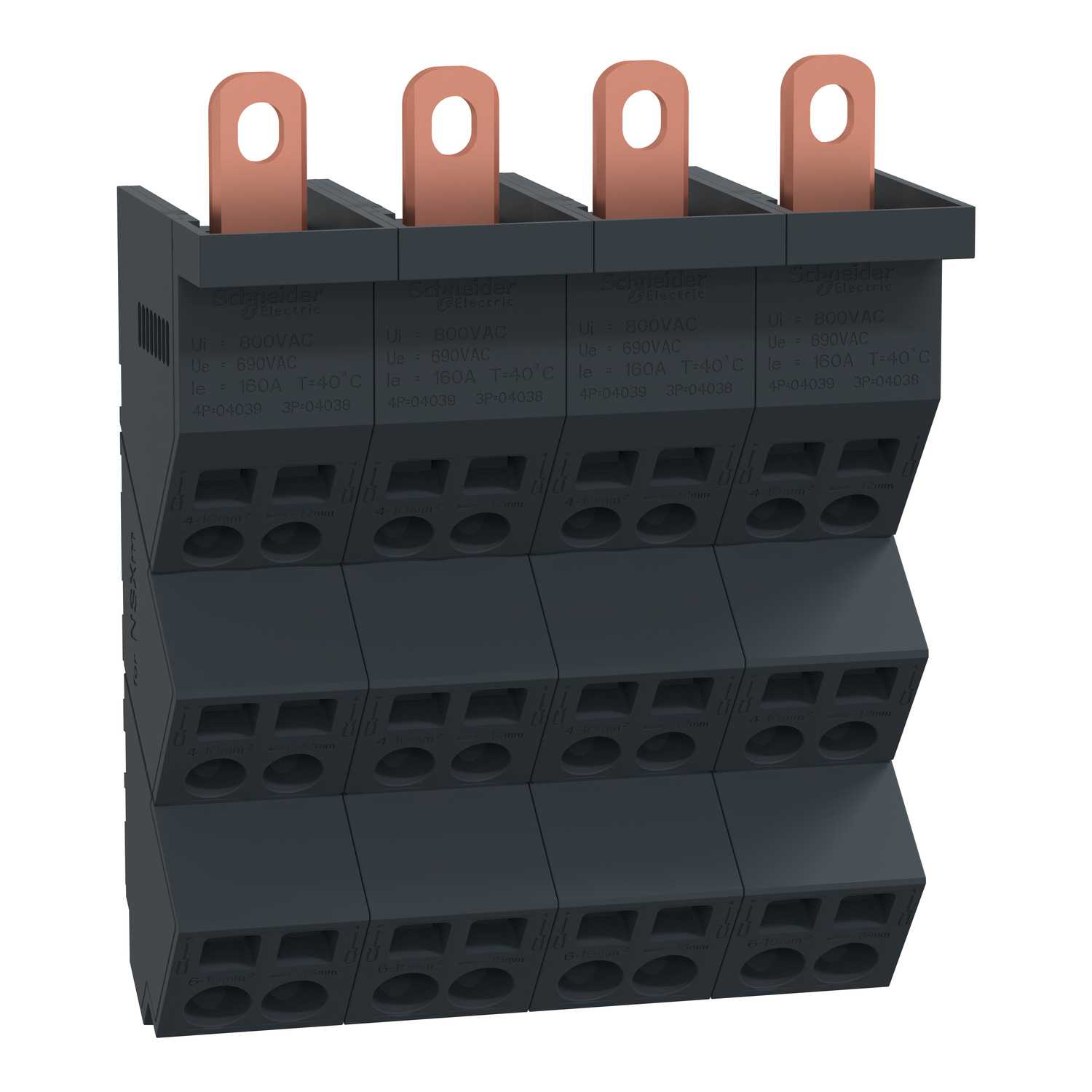 Schneider Electric - Tilkoblingsblokk-4P-Linergy DP-for NSXm-PrismaSeT G/P