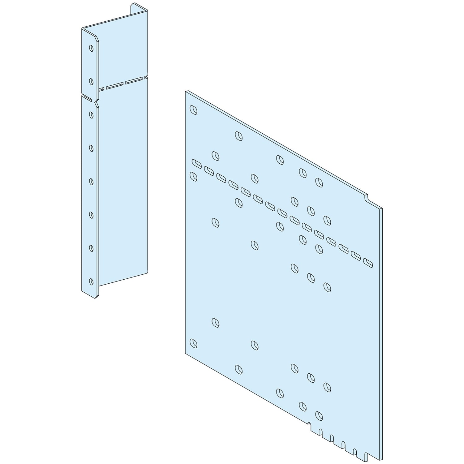 Schneider Electric - Form 3 Vert.Skille Baksidetil LVS04956