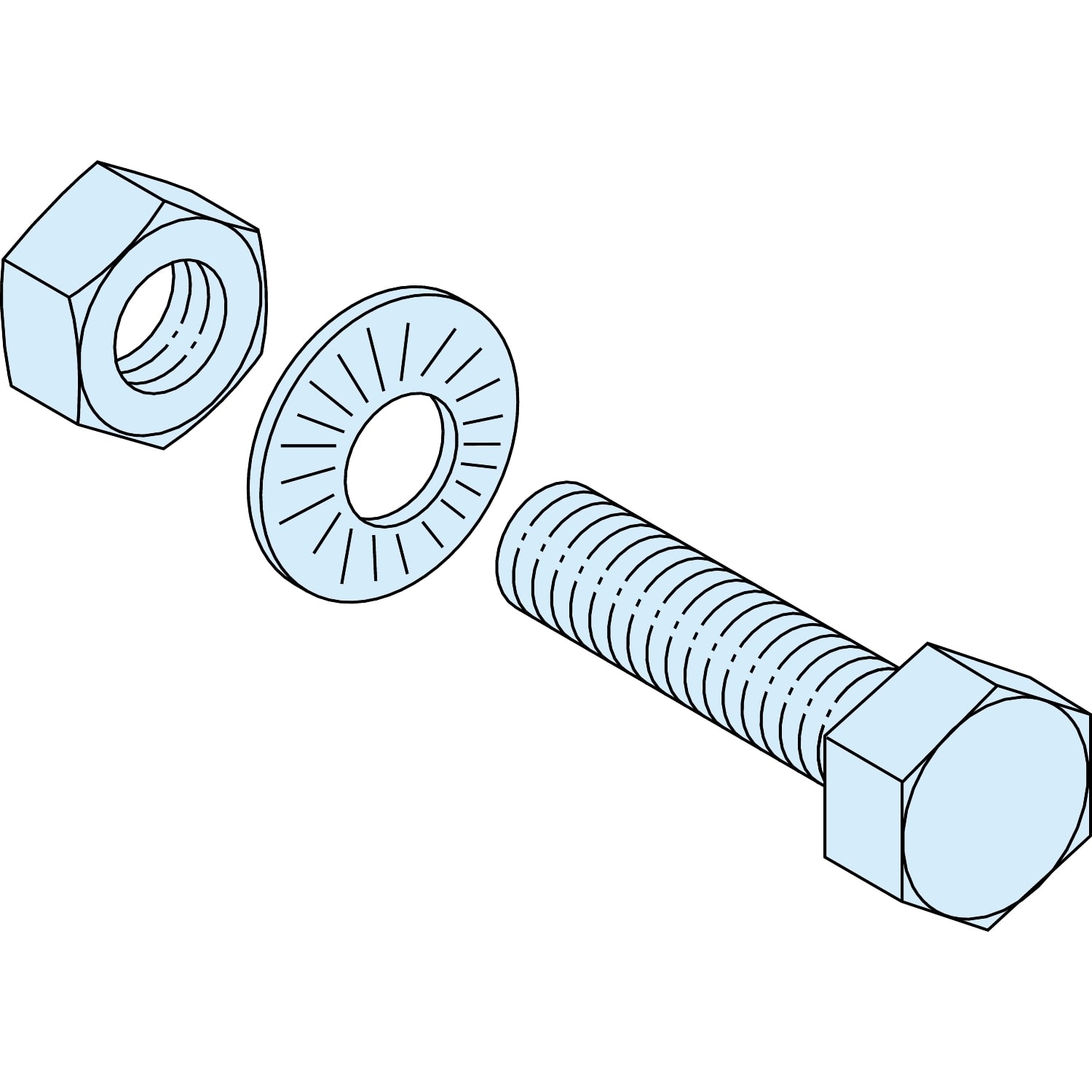 Schneider Electric - Bolt/mutter/skive-20stkM8X50 LVS04788