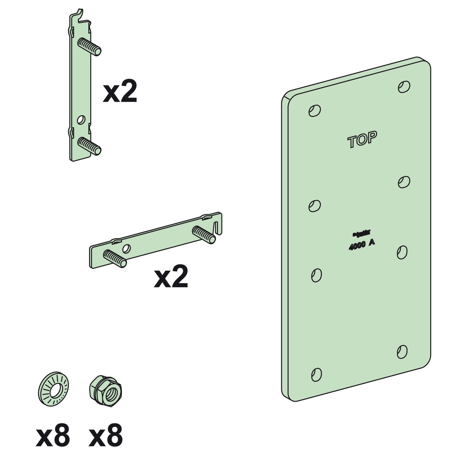Schneider Electric - Lask horisontal/vertikal LGYE LVS04607