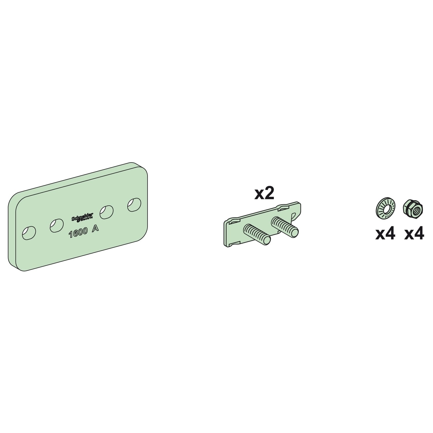 Schneider Electric - Skjøt LGYE horisontal/horison LVS04620