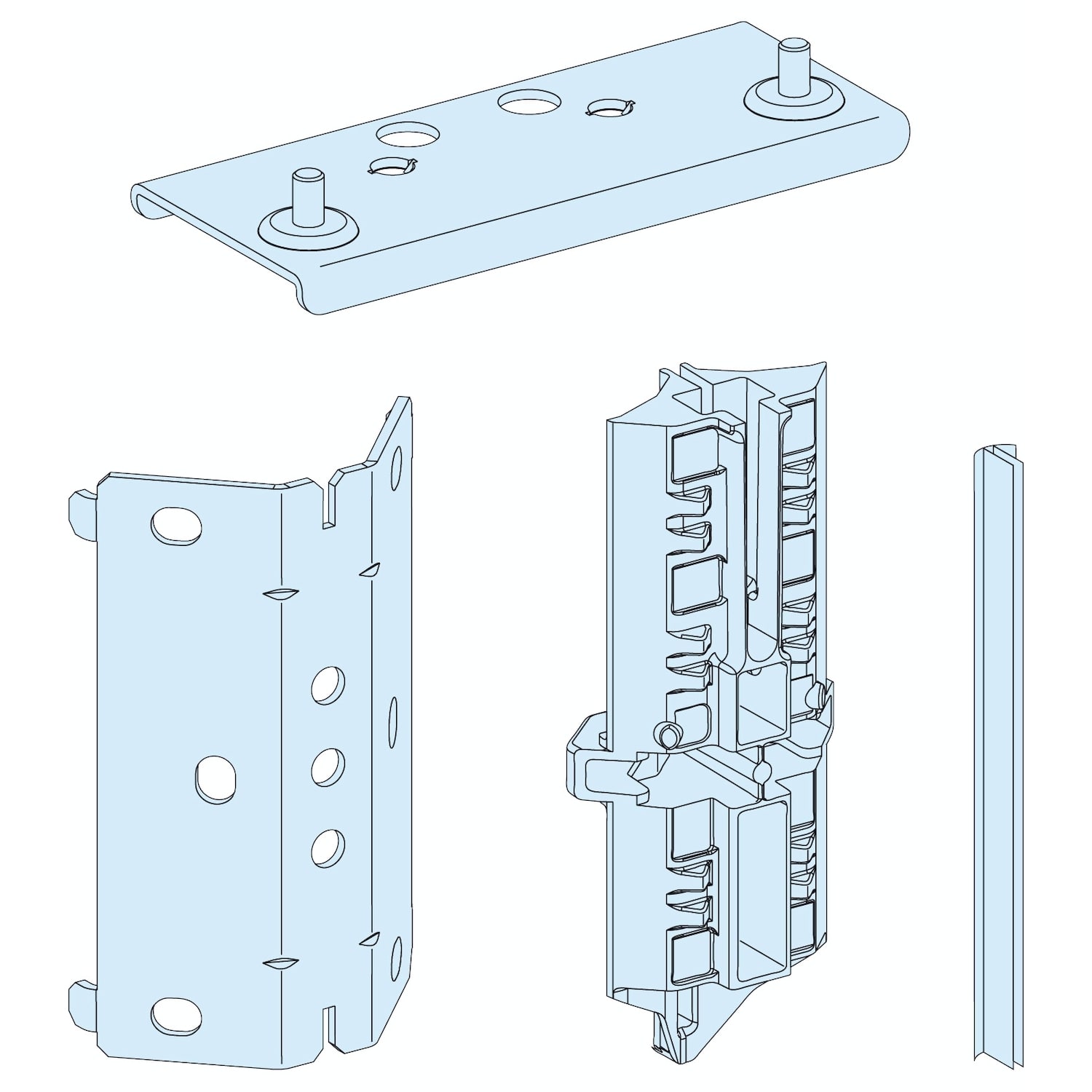 Schneider Electric - Sammenkoblingssett-IP30-veggs LVS08816
