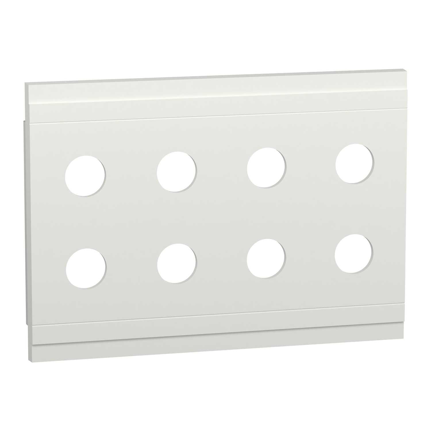 Schneider Electric - Montasjeplate m/8X22mm Hull G LVS08862