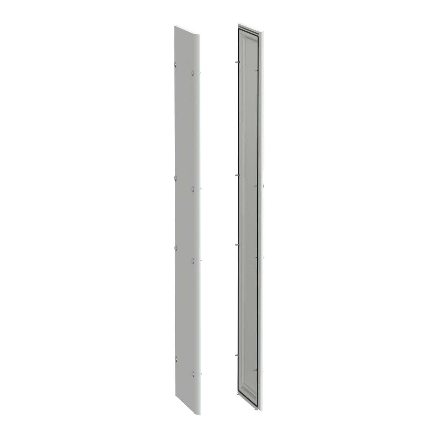 Schneider Electric - Sideplater-2 stk- IP55-D400-med fester-PrismaSeT P