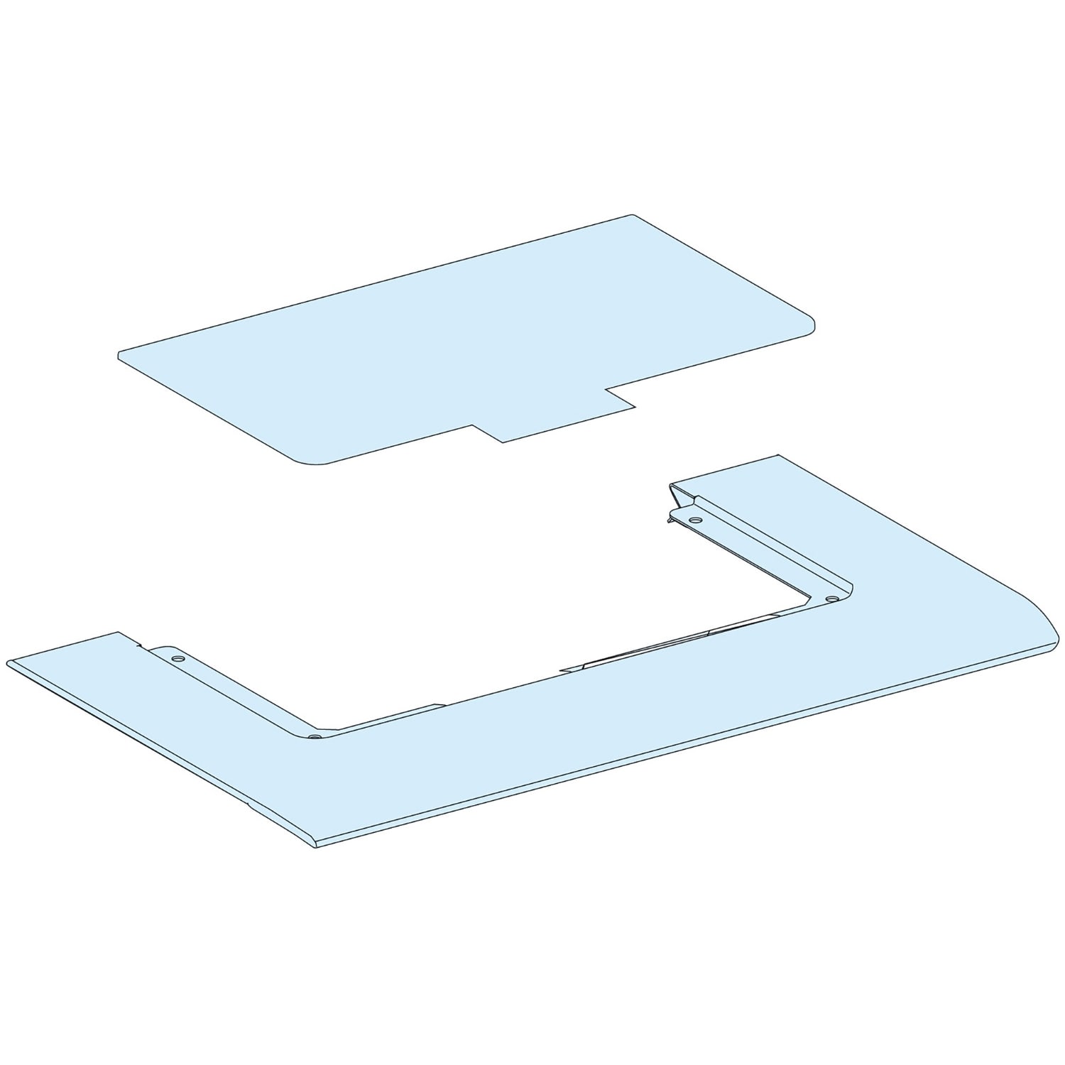 Schneider Electric - Topplate m/plastflens-B300-IP LVS08884