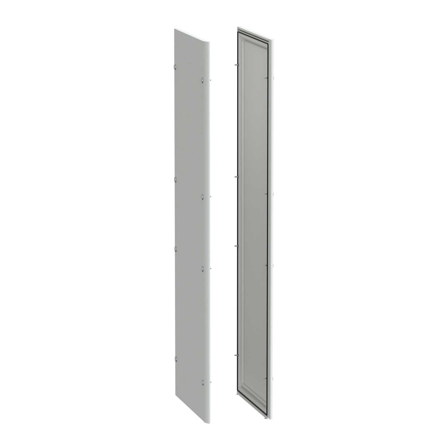 Schneider Electric - Sideplater-2 stk- IP55-D600-med fester-PrismaSeT P