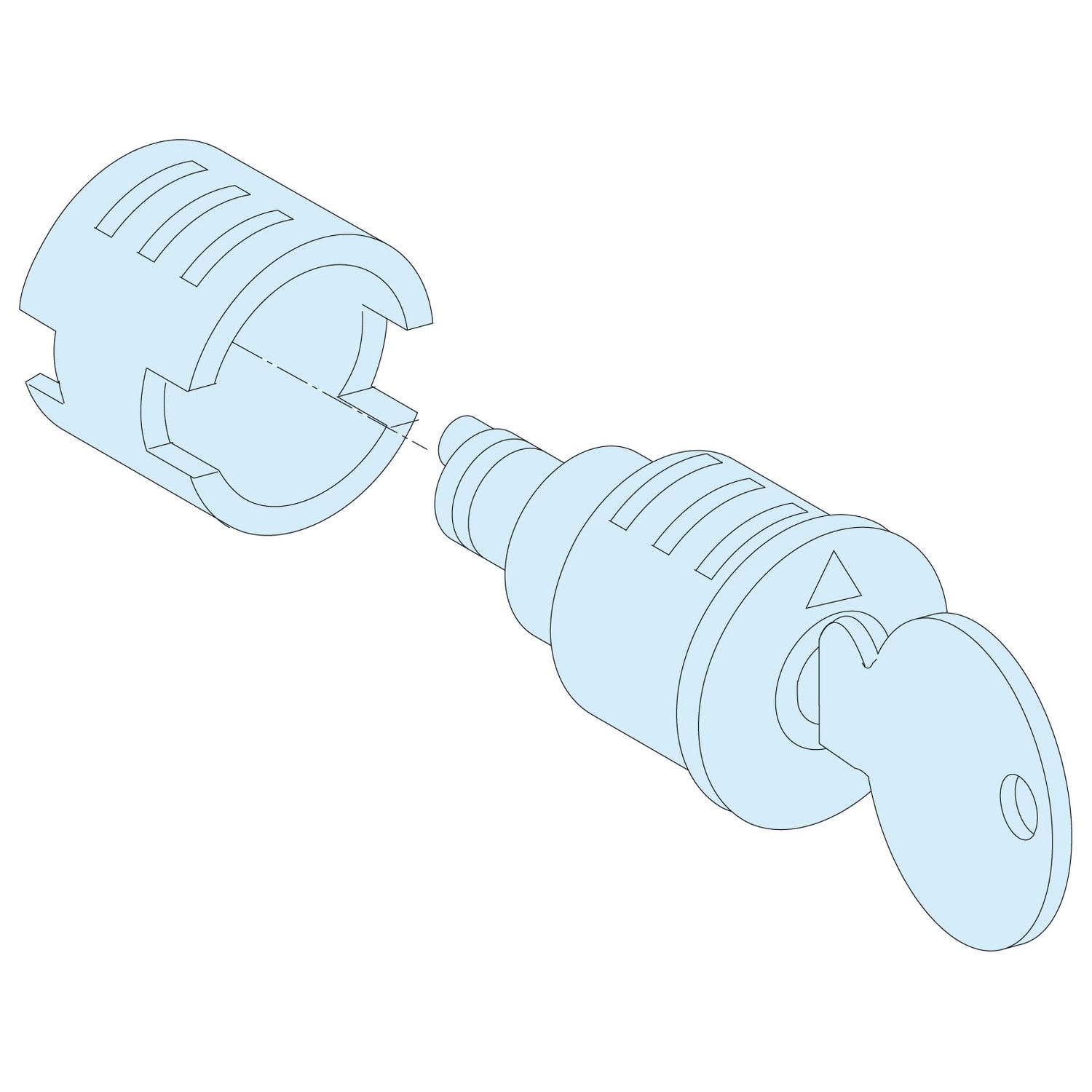 Schneider Electric - Lås-2433A-for handtak-IP55-2n LVS09933