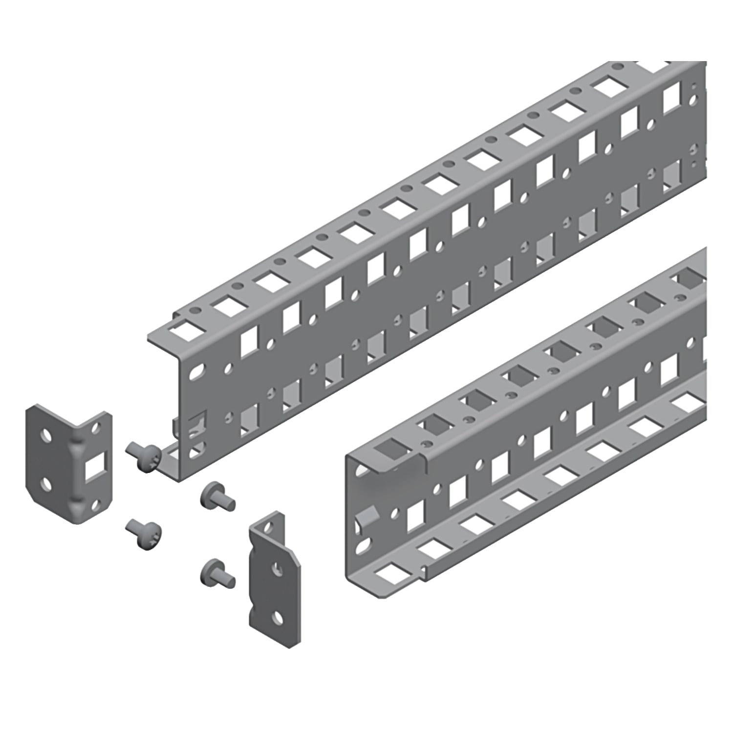 Schneider Electric - Spacial SF/SM - 2 universalskinner - Travers - B:65 mm - H:800 - 2 rader