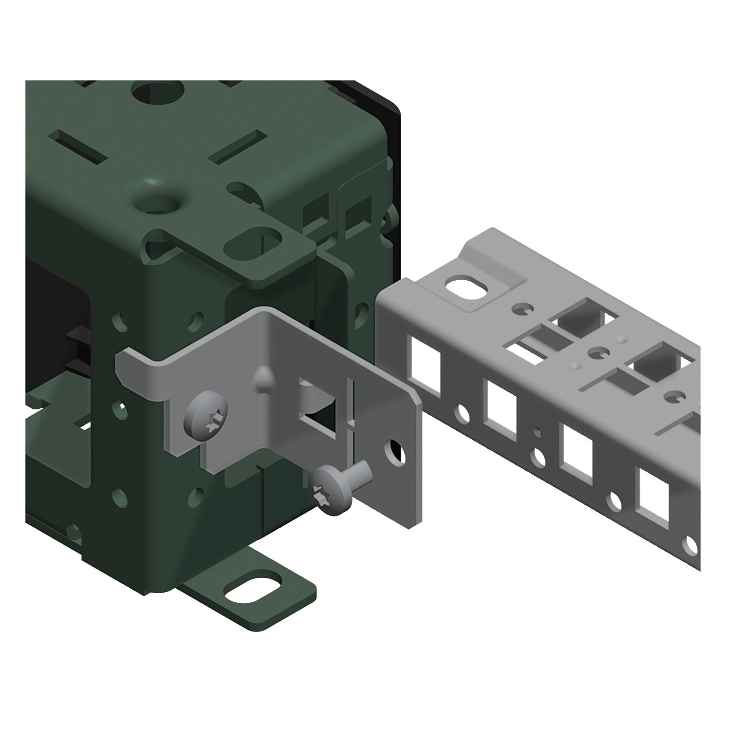 Schneider Electric - Brakett for skinne i sokkel