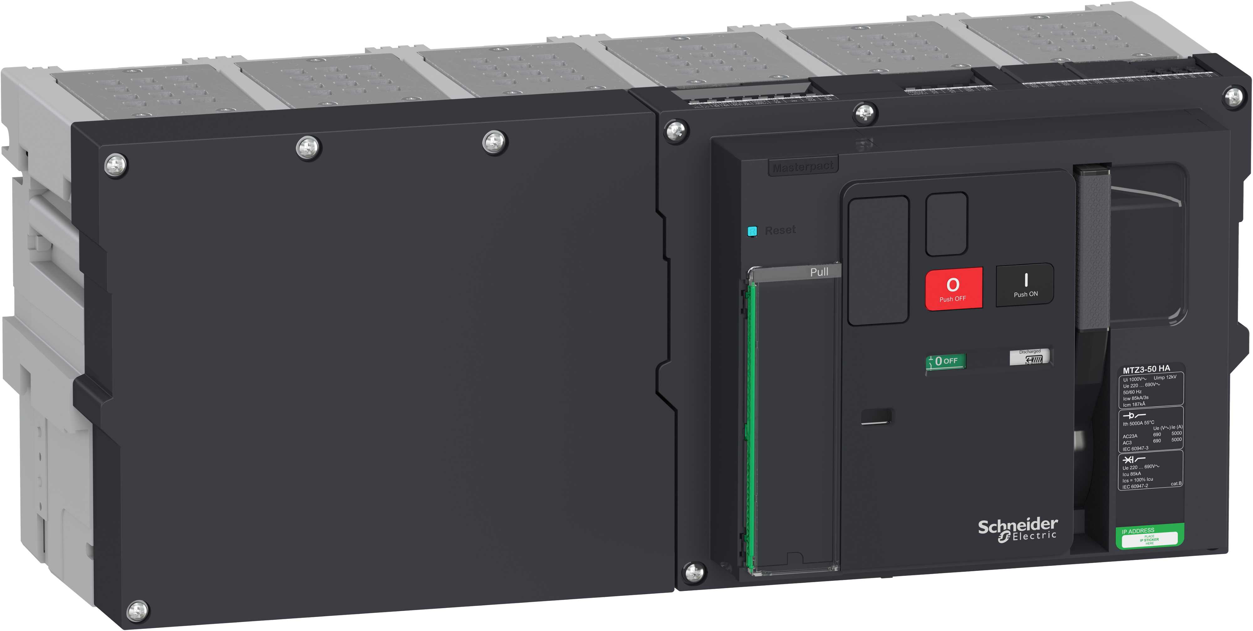 Schneider Electric - Lastbryter Masterpact  MTZ3 50HA 5000A 3p uttrekkbar uten lomme og tilkoblinger