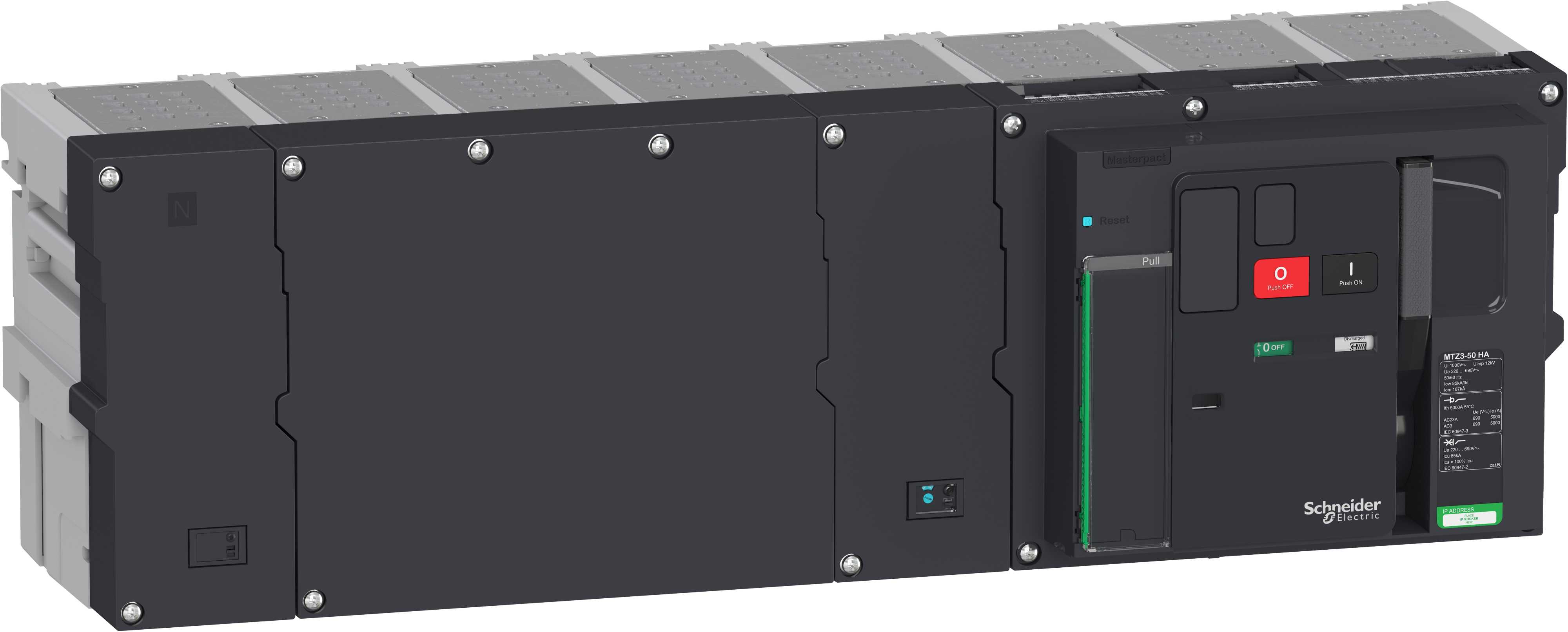 Schneider Electric - Lastbryter Masterpact  MTZ3 50HA 5000A 4p uttrekkbar uten lomme og tilkoblinger