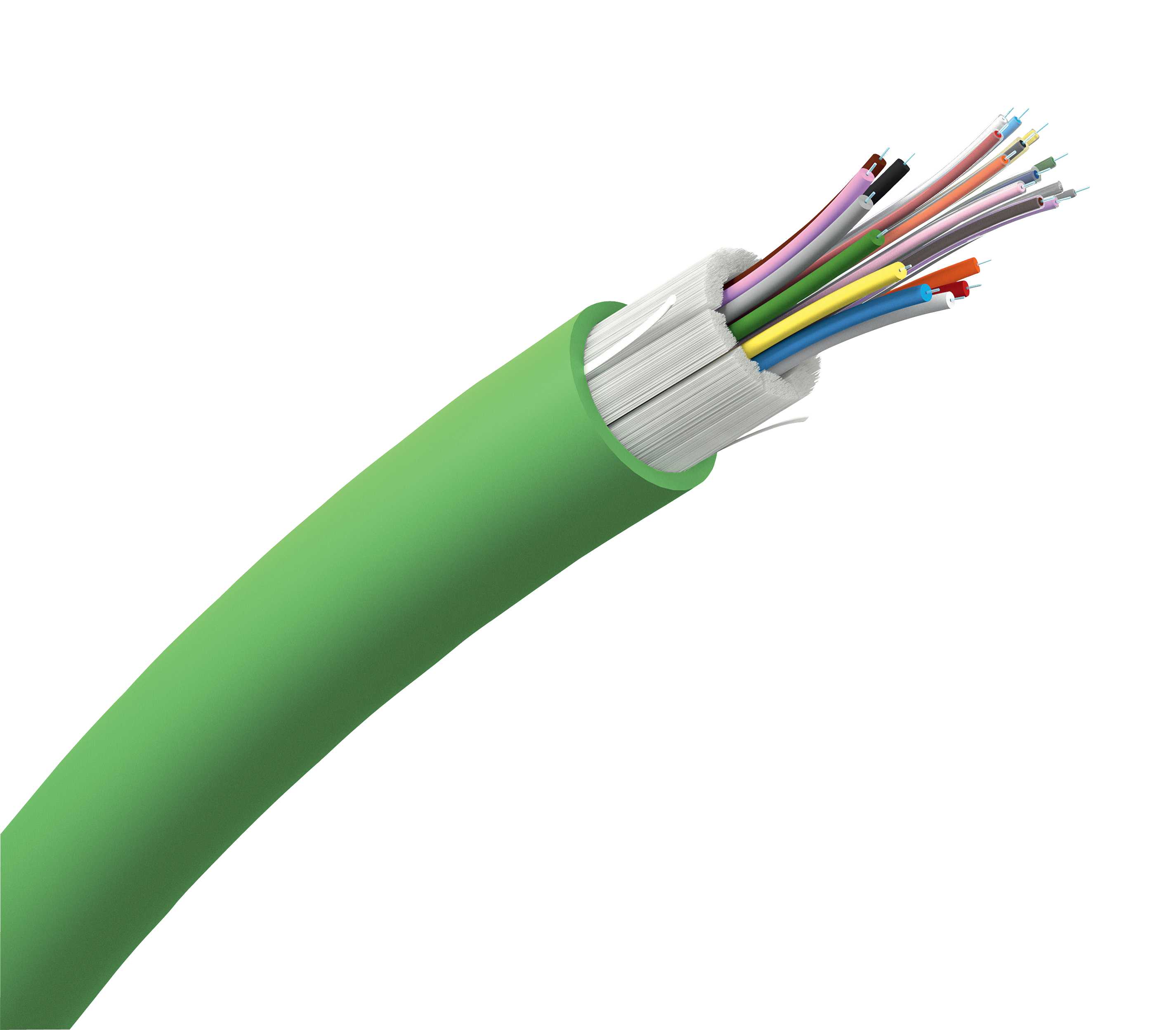 Schneider Electric - Actassi FLC Fiberoptisk kabel OM4 50/125µm tight buff 24 fiber 2100m Euroclass D