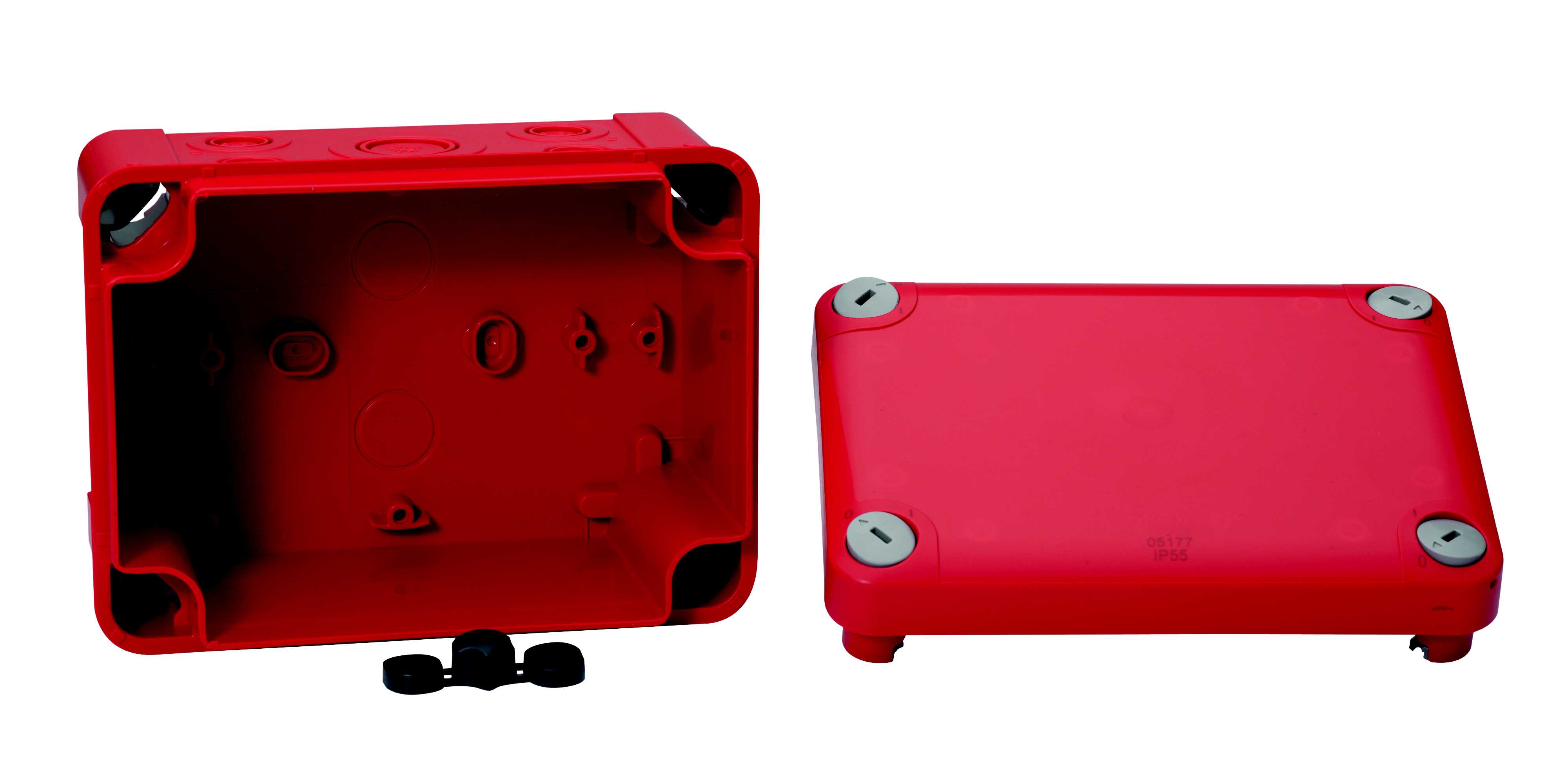Schneider Electric - Mureva Box - boîte dérivation 960° rouge -14 ent -int 150x105x80 ext 164x121x87