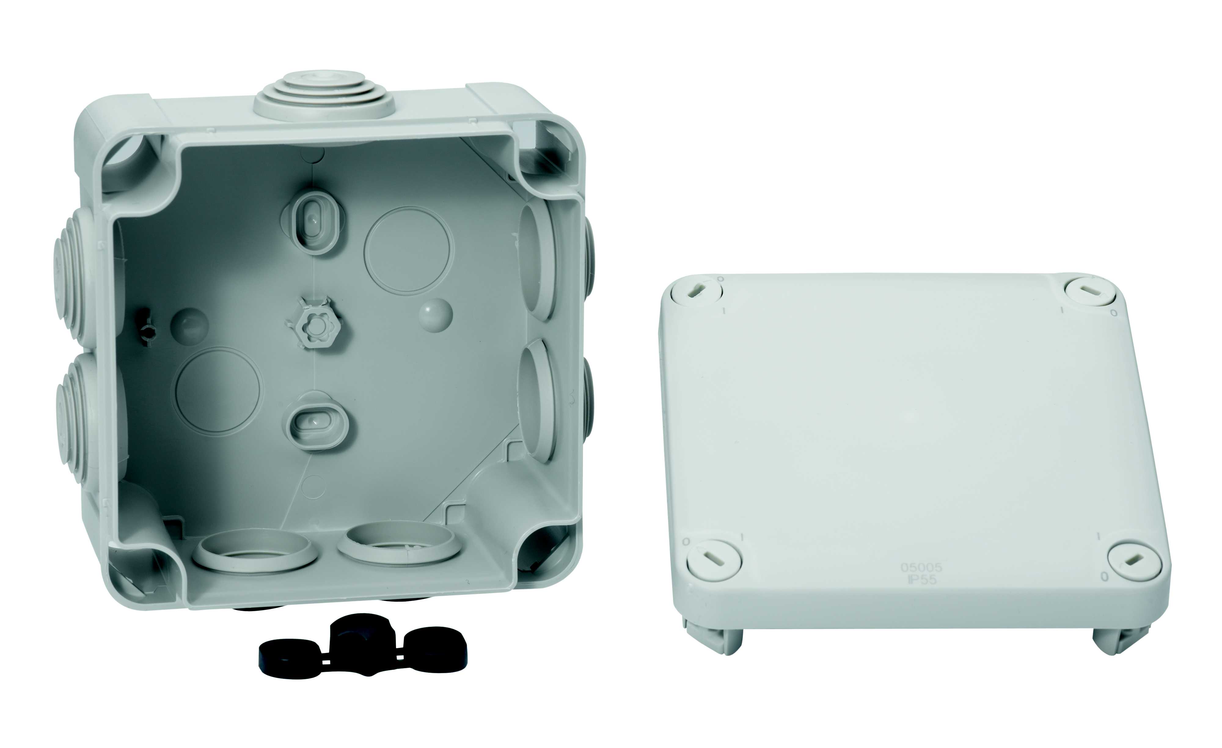 Schneider Electric - Mureva BOX - junction box - 7 grommets Ø25 - 105x105x55 mm