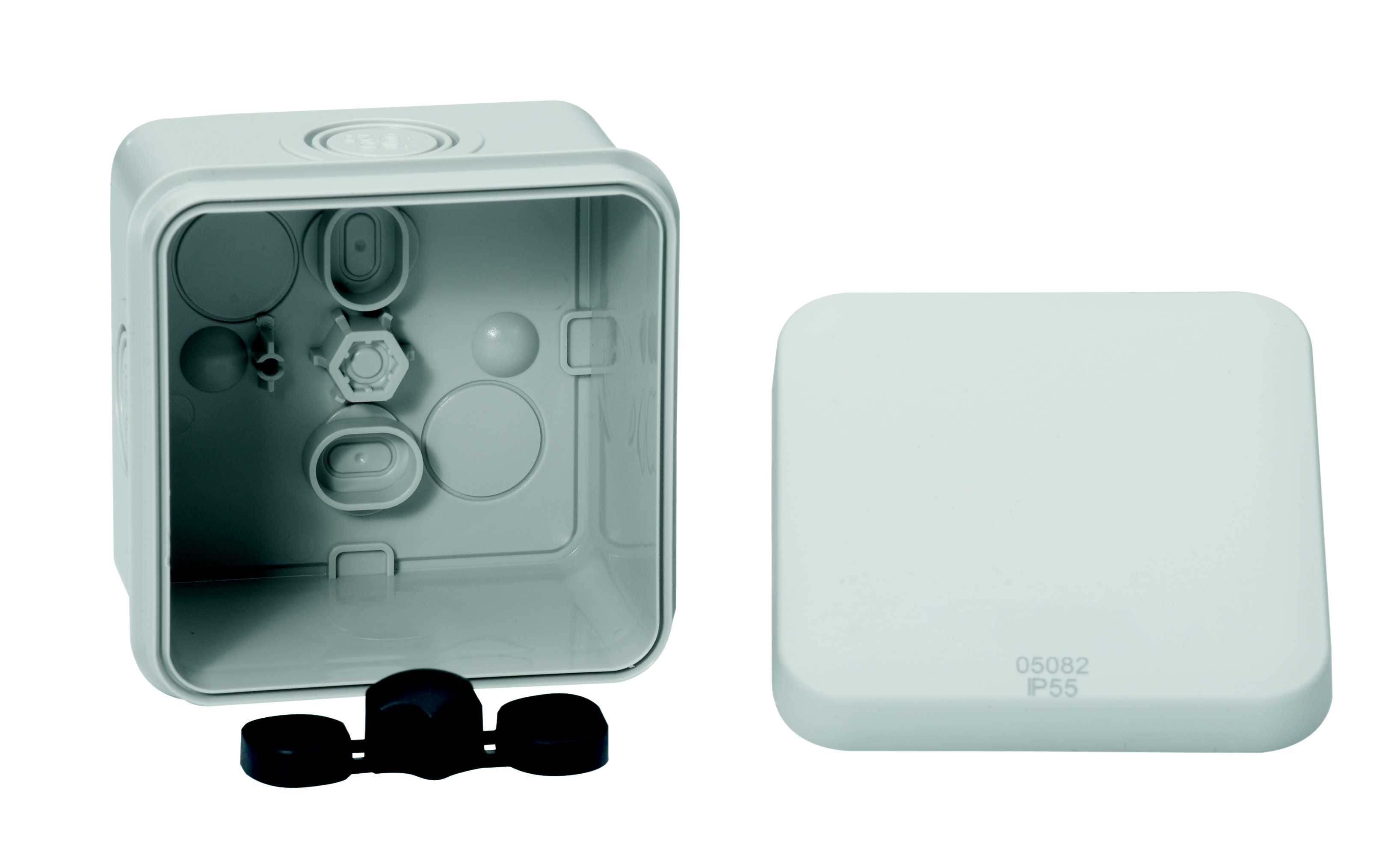 Schneider Electric - Mureva Box - boîte dérivation - entrées 4x16/20mm - int 65x65x45 ext 74x74x54mm
