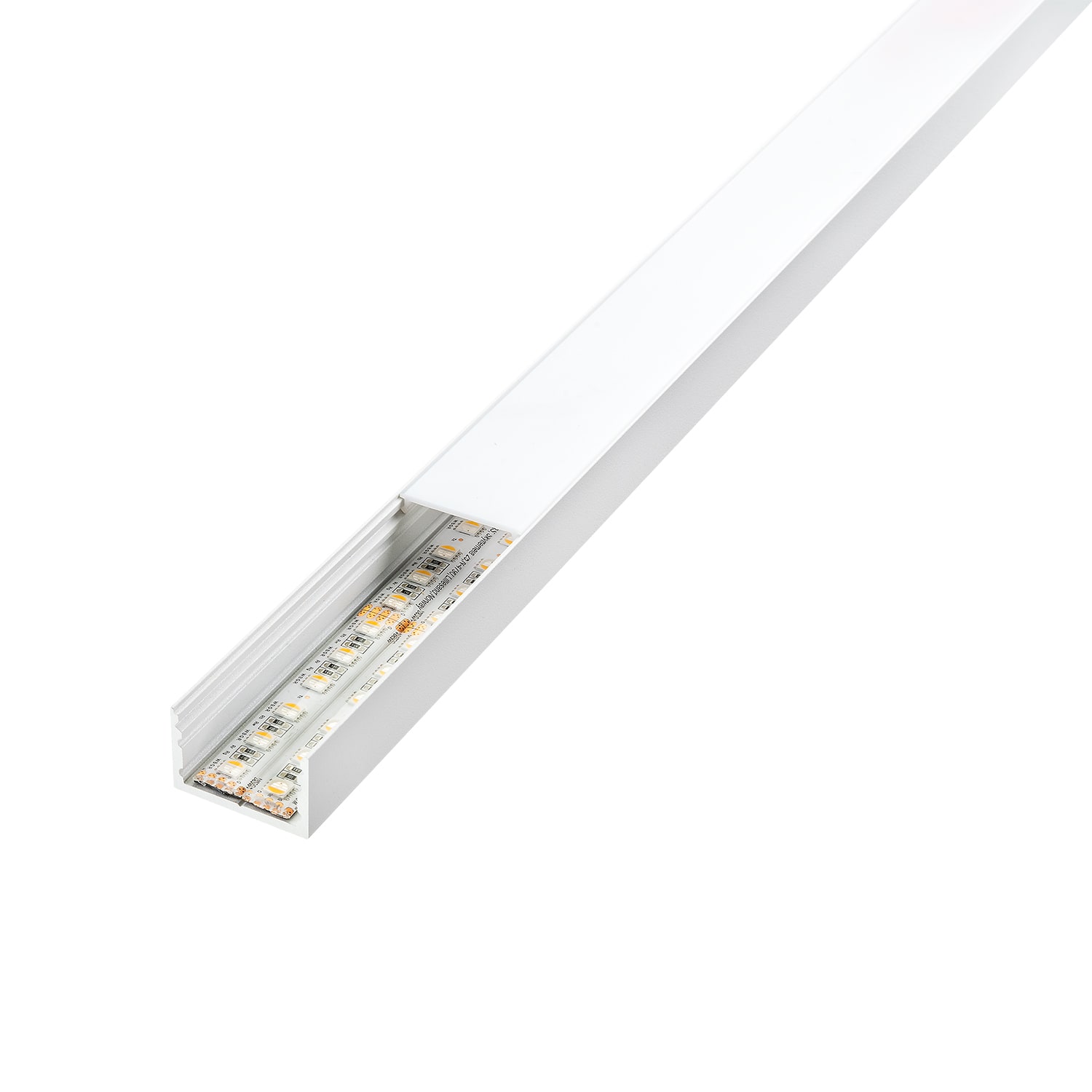 SG Armaturen - STRIPLINE PROFIL UTENPÅLIG. DOBBEL 1,8m HVIT IN/OUT