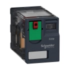 Schneider Electric - Miniatyrpluggrelé 4CO 6A 230VAC med synlig mekanisk indikator & låsbar testknapp