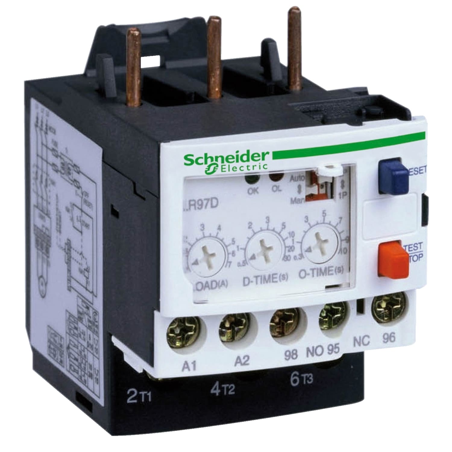Schneider Electric - LR97D015M7 Elektronisk relé 0,3-1,5A 220V
