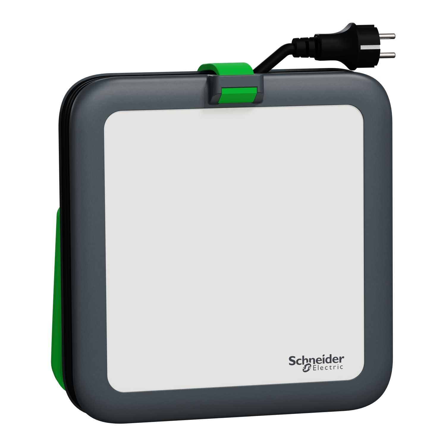 Schneider Electric - Arbeidslampe, Thorsman, LED, 55W, 6800lm, 4000K, IP54, 1 Schuko-uttag, USB A+C 2.4A Max