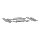 Schneider Electric - NSYPTZ32P PLA plate 320 dybde 2 dørs