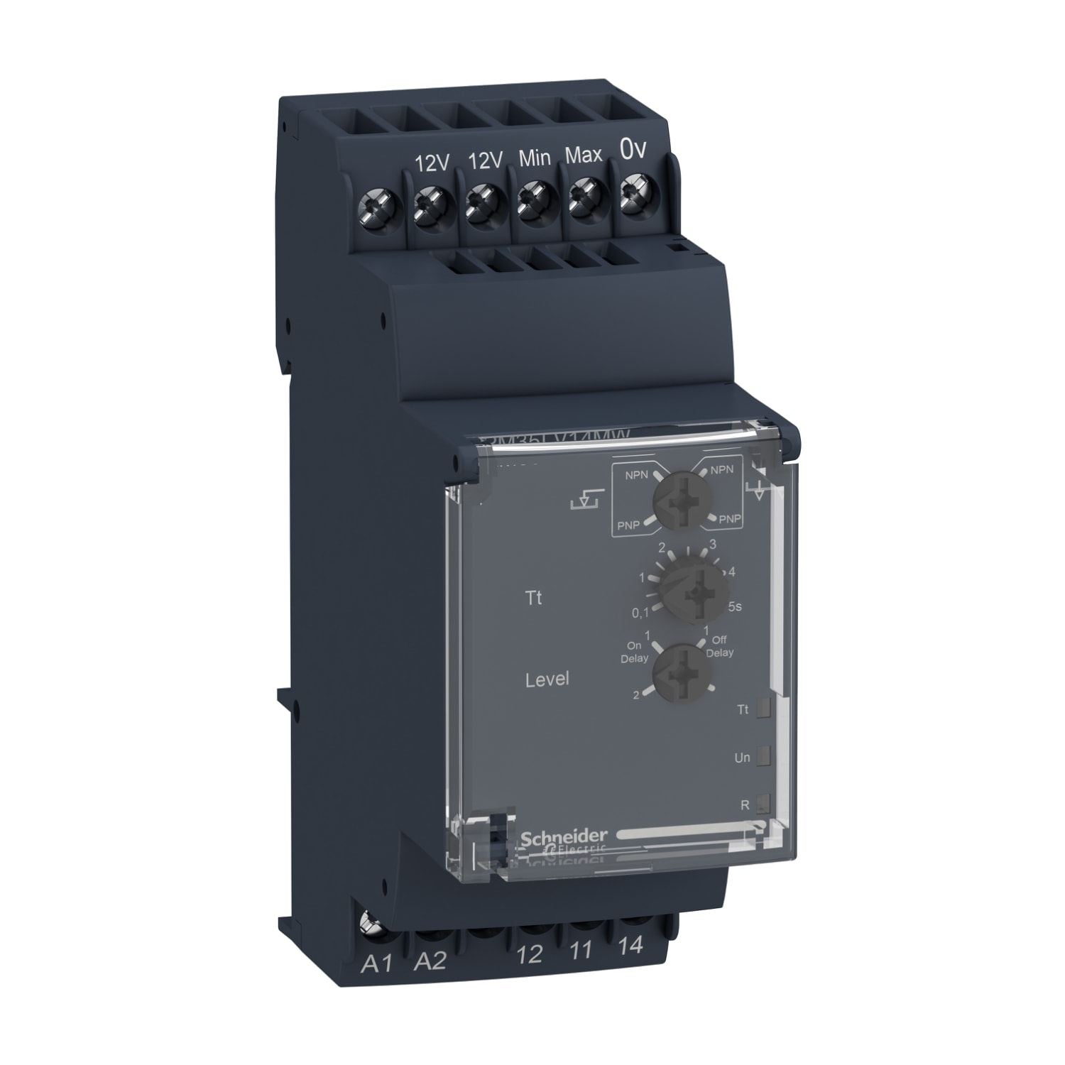 Schneider Electric - Kontrollrelé for nivåkontroll PNP/NPN 1 C/O 5A 24-240 VAC/DC
