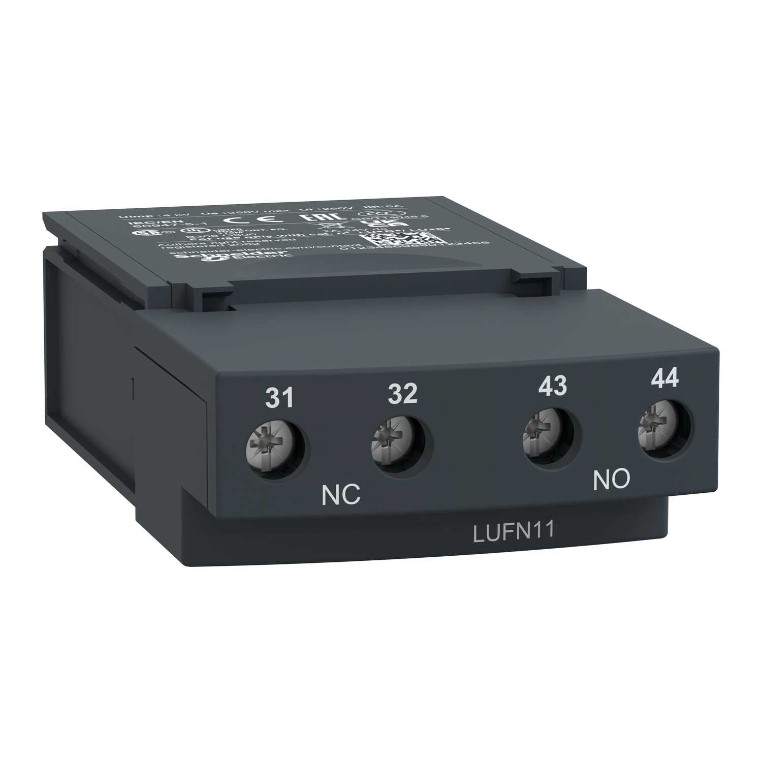 Schneider Electric - HJELPEKONTAKT 1NO+1NC   LUFN11  TESYSU