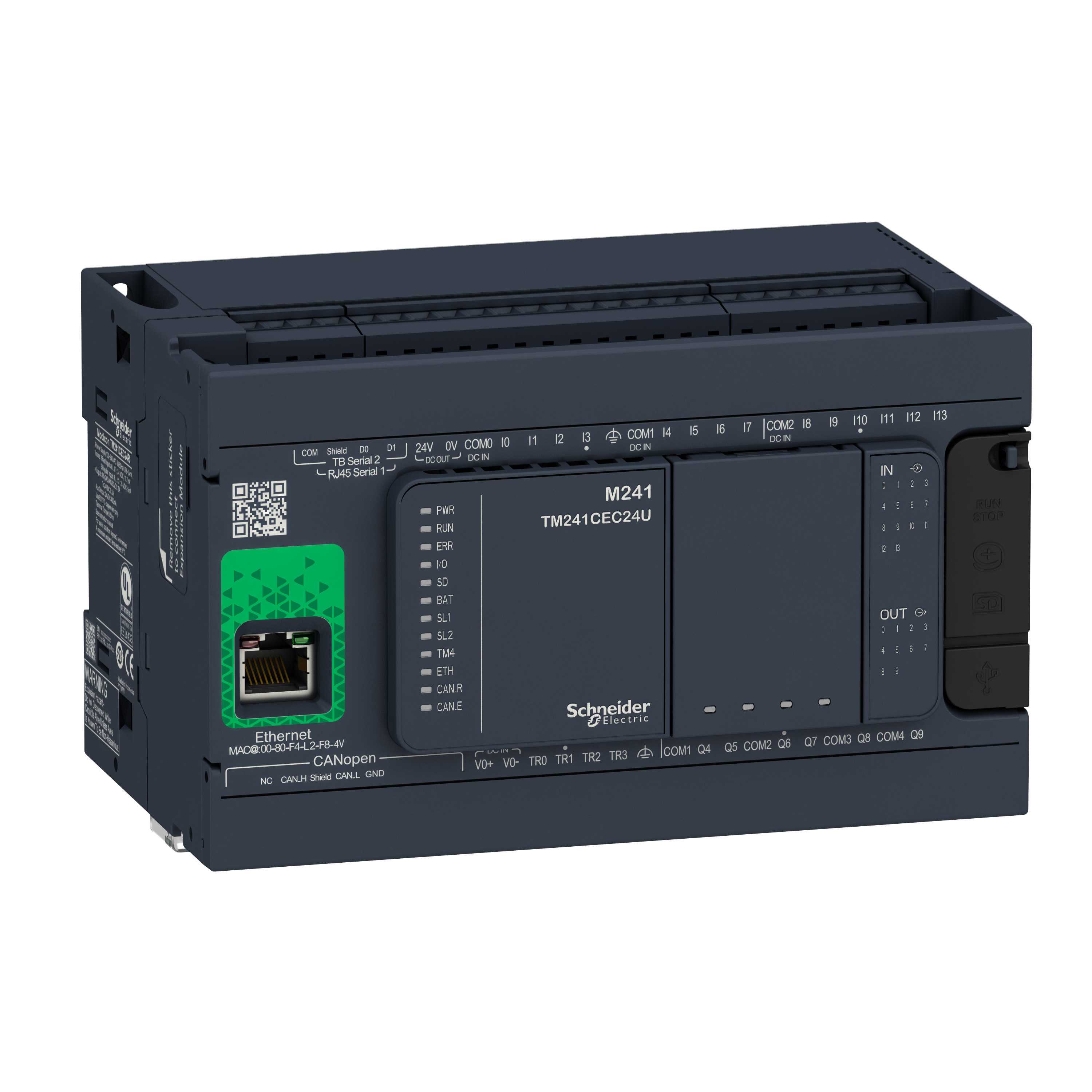 Schneider Electric - Kontroller M241-24IO Relé CAN MASTER
