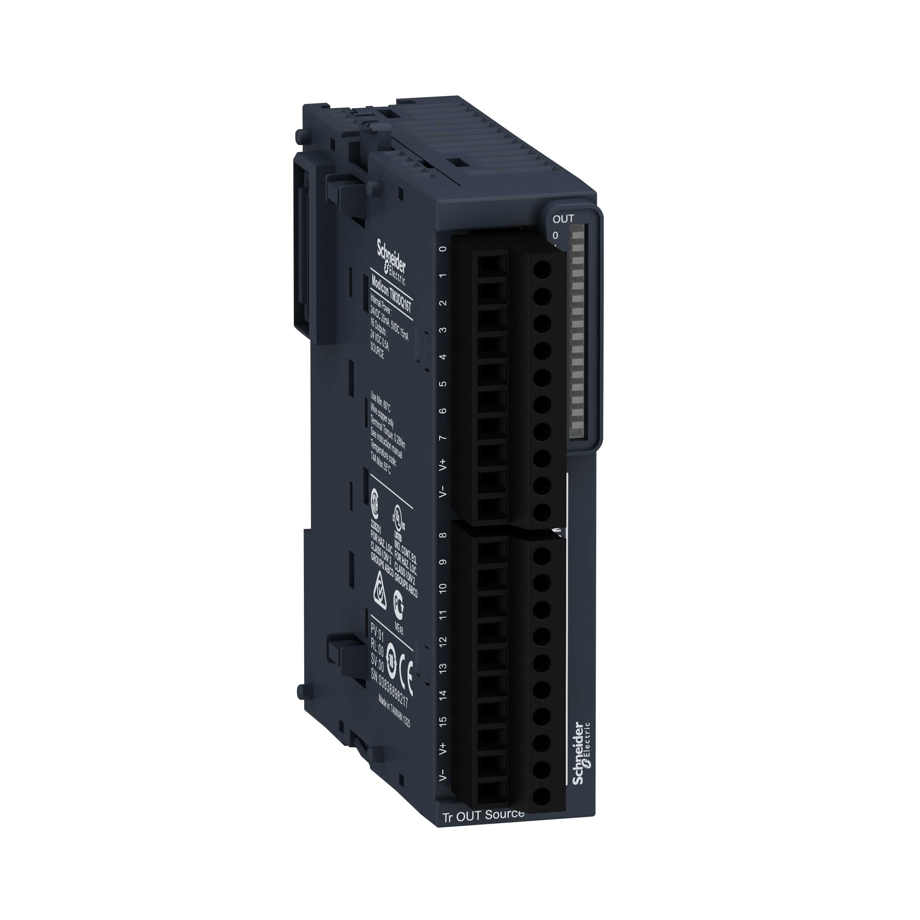 Schneider Electric - Modul TM3-16 utganger Tr,PNP