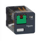 Schneider Electric - Zelio Relé RUM 2 eller 3 C/O kontakter / 10 A Rundstift eller faston plugger. 120VAC