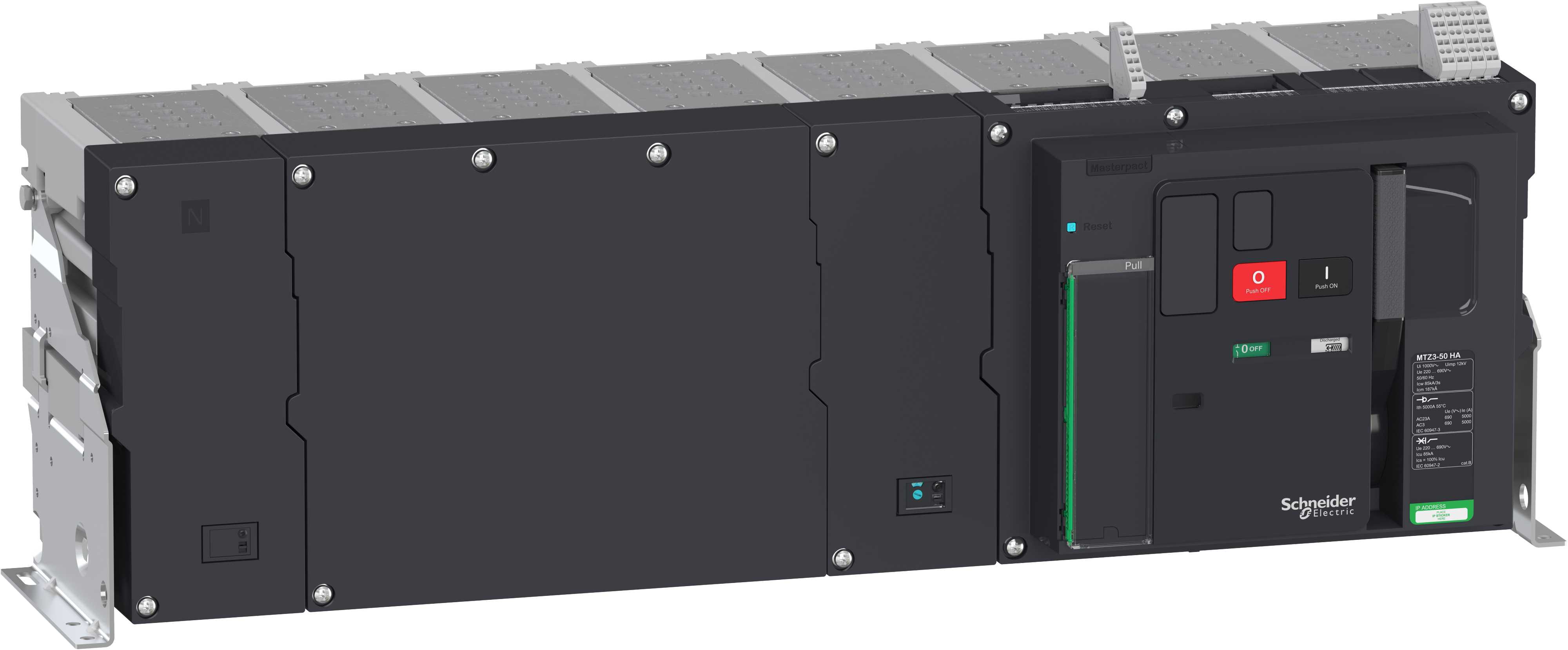 Schneider Electric - Lastbryter Masterpact MTZ3 50HA 5000A 4p fastmontert uten tilkoblinger