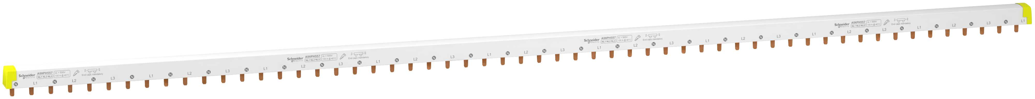 Schneider Electric - Samleskinne 4P NL1NL2NL3 - 57 moduler -  iC60