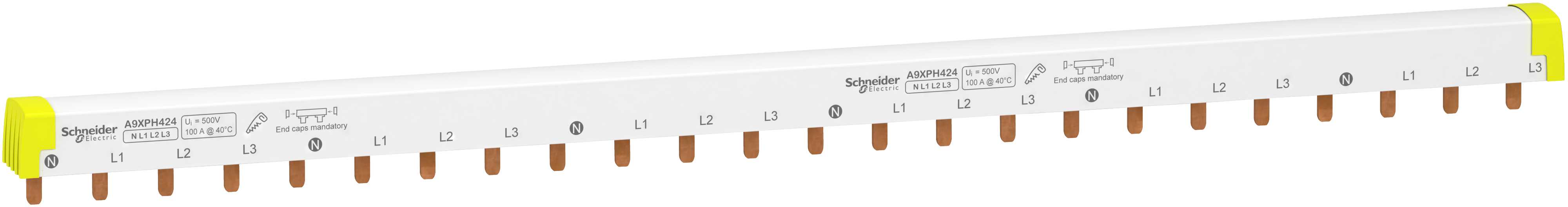 Schneider Electric - Samleskinne 4P NL1L2L3 24 mod iC60
