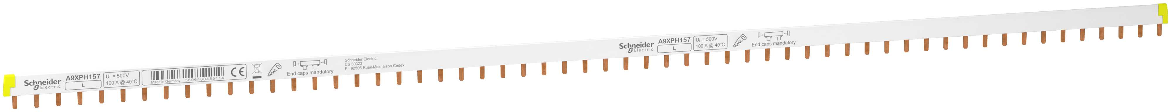 Schneider Electric - Samleskinne 1pol (L1), lengde 57 moduler