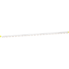 Schneider Electric - Samleskinne 4P 9mmNL1+9mm,, 57 mod iC60 automatsikring med hjelpekontakt montert