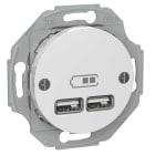 Schneider Electric - Renova dobbel USB uttak 2,1A hvit