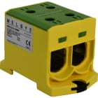 Melbye - Universalklemme, MGG 2xAl/Cu 150mm² (Gul/Gr)