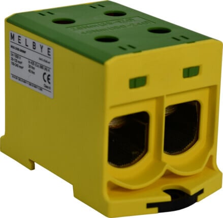 Melbye - Universalklemme, MGG 2xAl/Cu 240mm² (Gul/Gr)