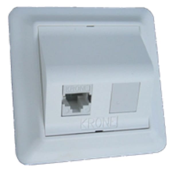 IKN AS - Vegguttak Kat6 KM8 1xRJ45 STP 