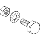 Schneider Electric - Jordingsett for Masterpact MTZ2/MTZ3/NW fast - sideplate sett - reservedel