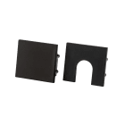 SG Armaturen - STRIPLINE 230V OUT ENDEDEKSEL SORT TIL PROFIL