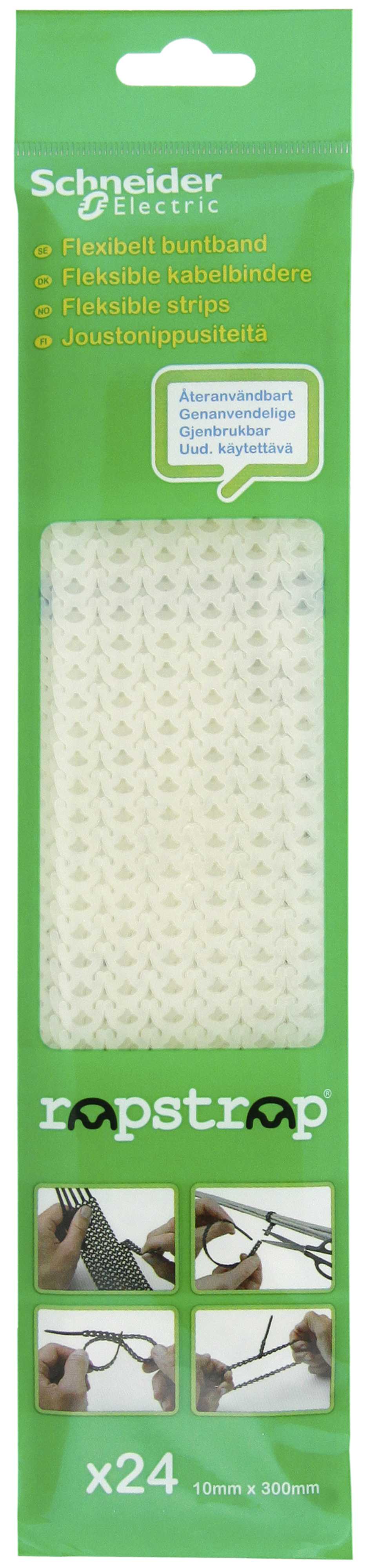 Schneider Electric - Rapstrap Flex. Strips - hvit 2