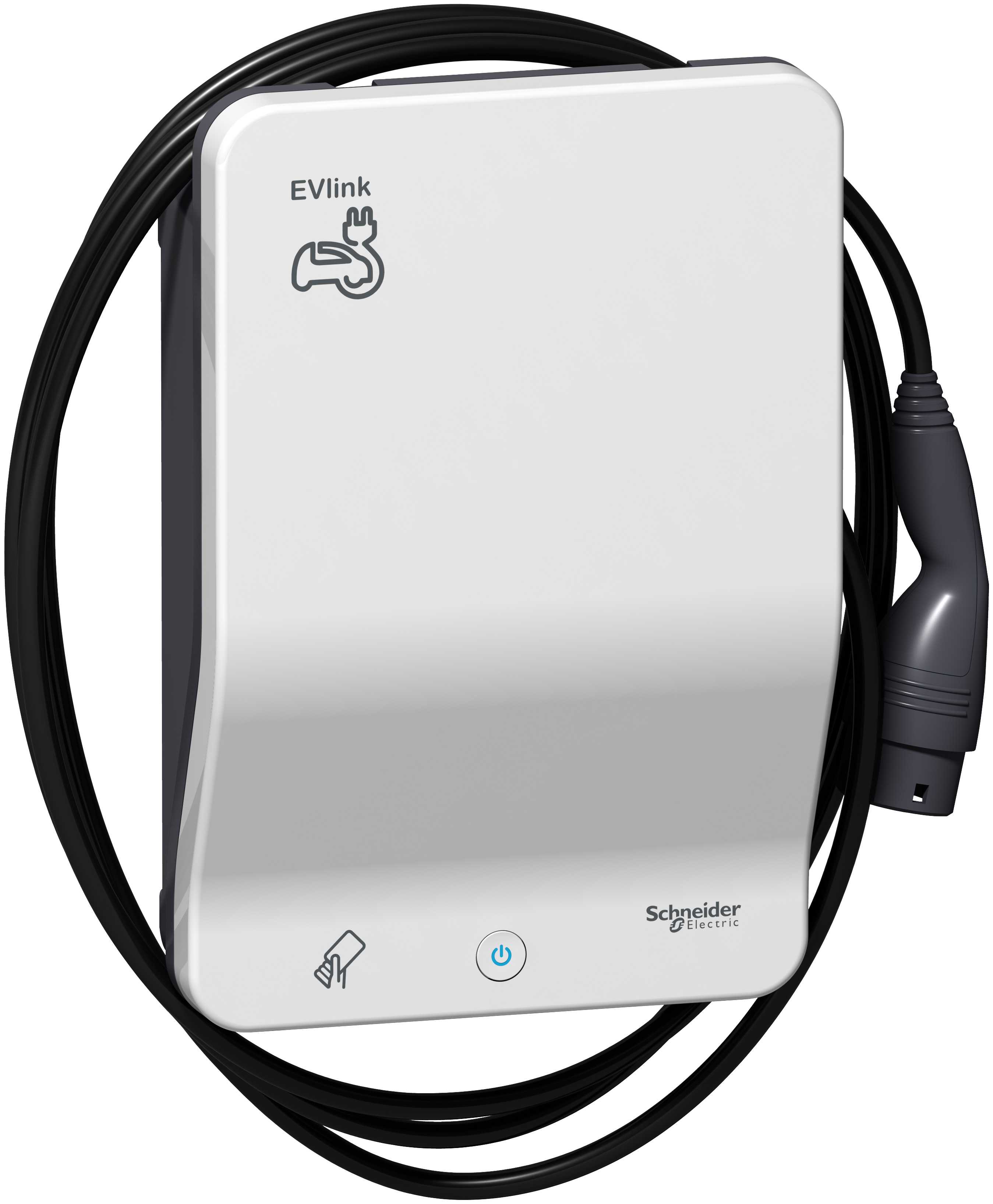 Schneider Electric - EVlink Smart Wallbox Elbillader med ladekabel T2 7 kW RFID