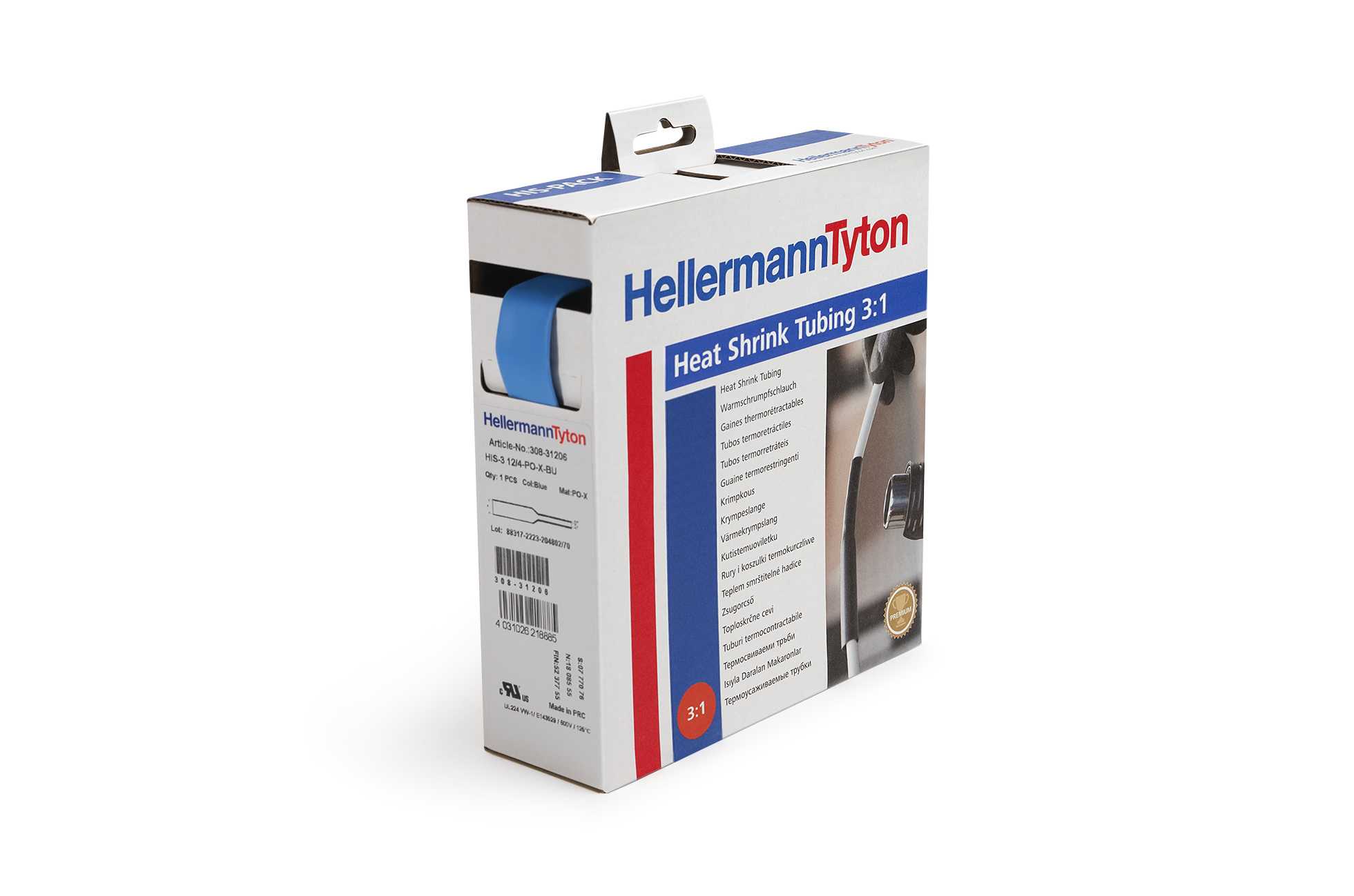 HellermanTyton - HIS3 24,0/8,0mm 3m Box Gul/Grønn